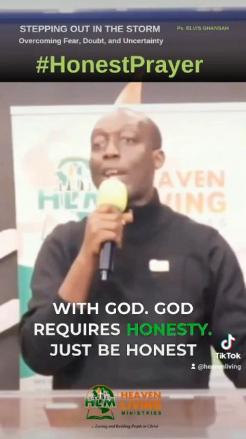 #HonestPrayer
Sometimes it's not the many words of prayer. God requires honesty. Just be honest with Him. 
#HeavenLiving #OvercomeObstacles #InChrist #PastorElvisGhansah