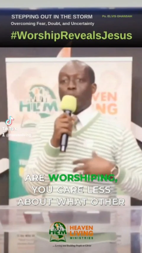 #WorshipRevealsJesus
Worship is the natural response to a revelation of who Jesus is. If you know who Jesus is, when you are worshiping, you care less about what other people think or what other people feel. You know what you get from Him. You know the benefits you derive from Him.
#HeavenLiving #OvercomeObstacles #InChrist #PastorElvisGhansah